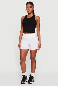 High Waisted Bike Shorts with Side Pockets