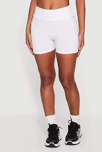 High Waisted Bike Shorts with Side Pockets