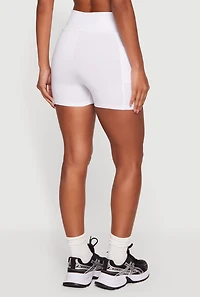 High Waisted Bike Shorts with Side Pockets
