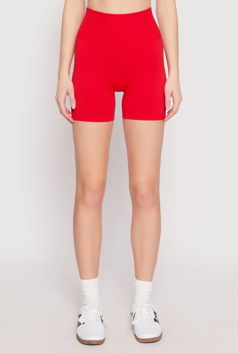Seamless High Waisted Biker Shorts