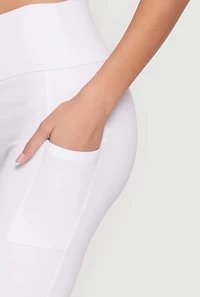 High Waisted Bike Shorts with Cell Phone Pockets