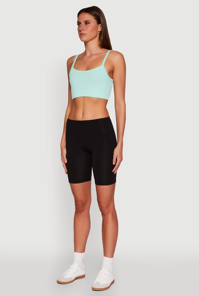 Womens Cellphone Pocket Biker Shorts, S