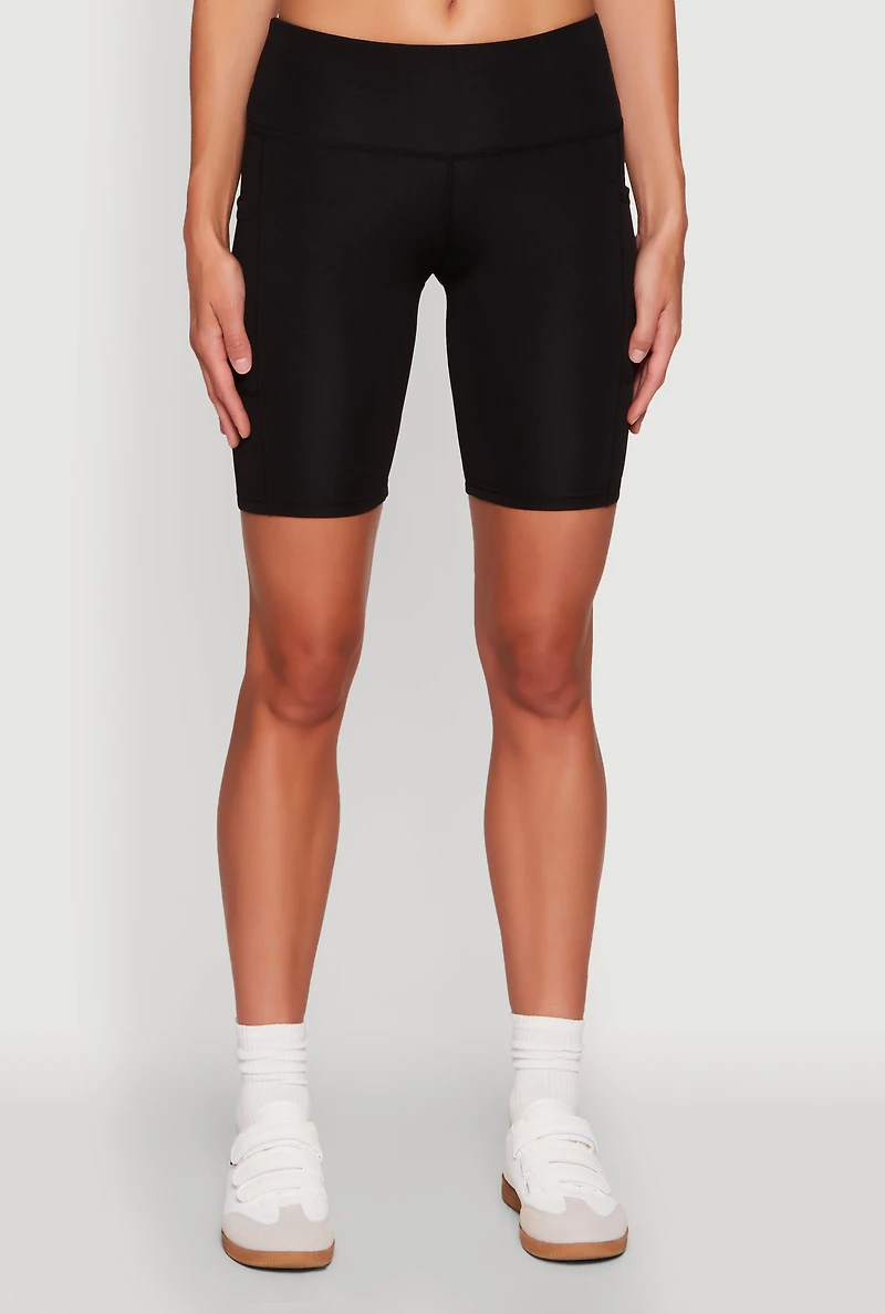 Womens Cellphone Pocket Biker Shorts, S