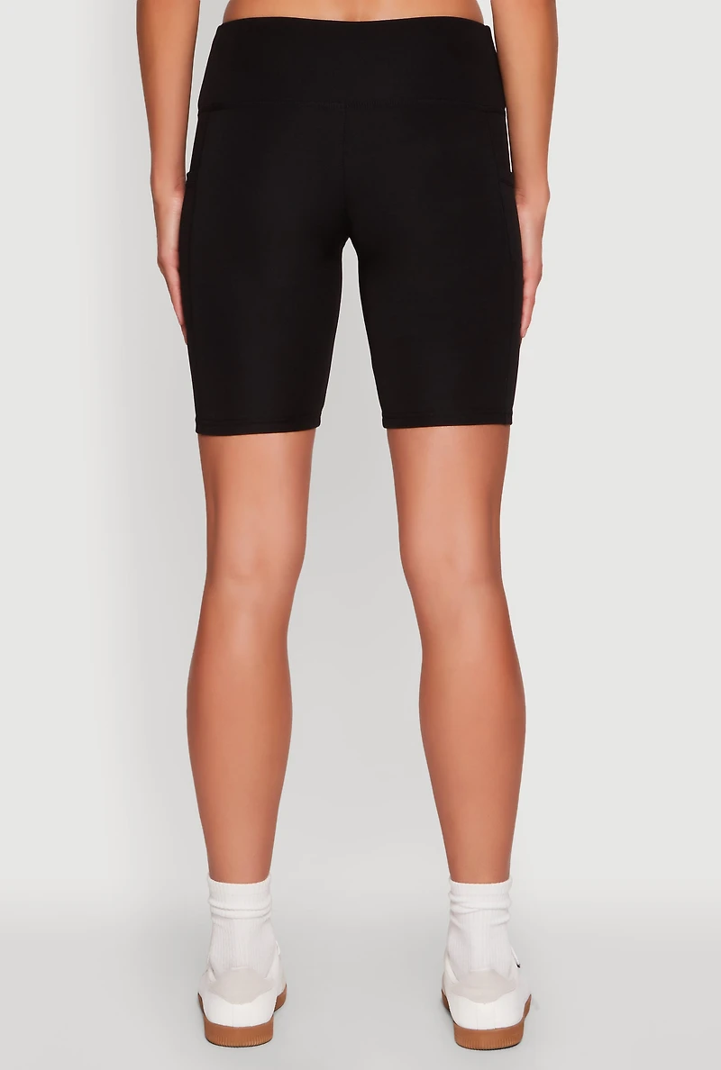 Womens Cellphone Pocket Biker Shorts, S