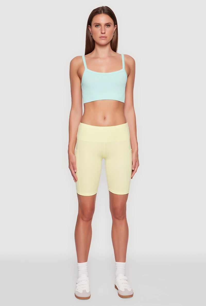 Cellphone Pocket Biker Shorts