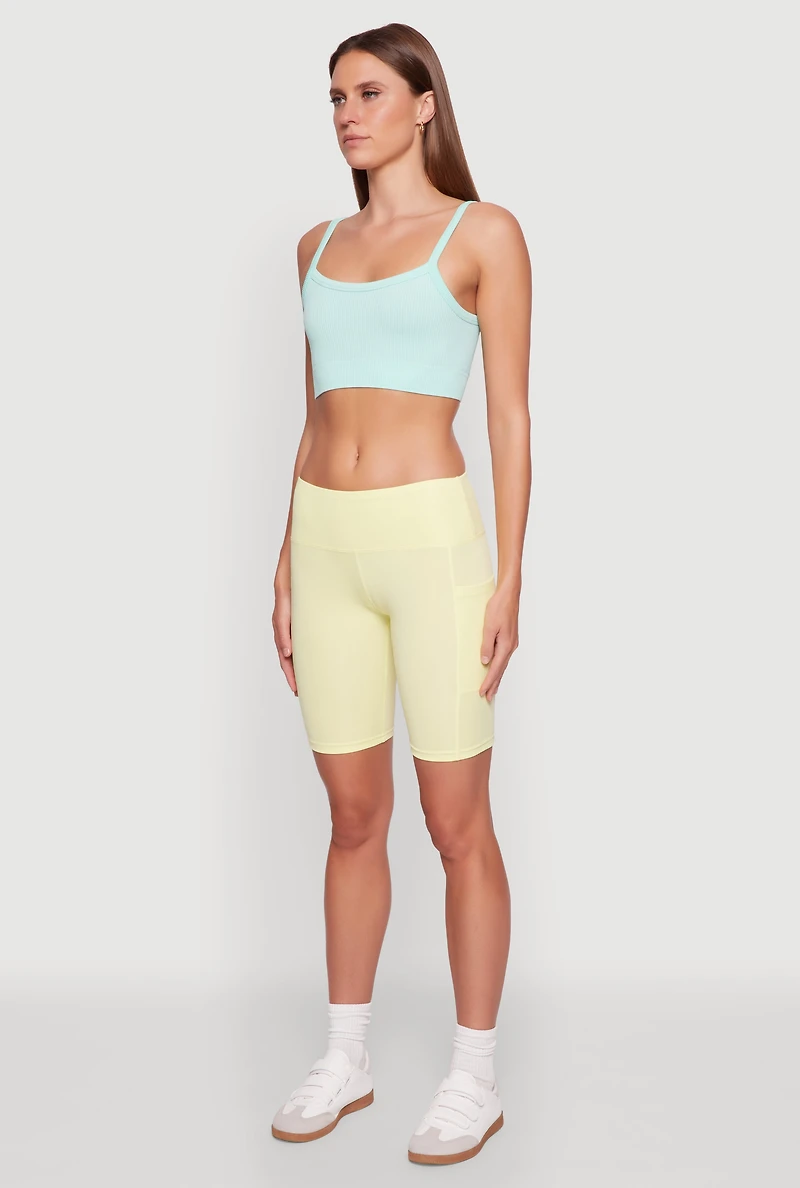 Cellphone Pocket Biker Shorts