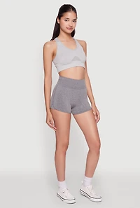 Womens High Waisted Dolphin Shorts for Activewear,
