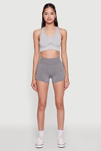 Womens High Waisted Dolphin Shorts for Activewear,