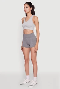 Womens High Waisted Dolphin Shorts for Activewear,
