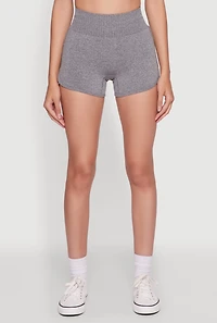 Womens High Waisted Dolphin Shorts for Activewear,