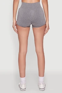 Womens High Waisted Dolphin Shorts for Activewear,