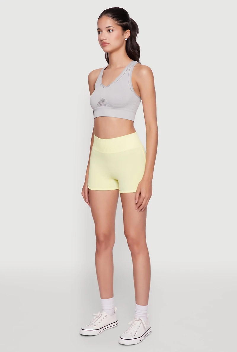 High Waisted Dolphin Shorts for Activewear