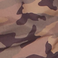 Camo Print Drawstring Dolphin Shorts