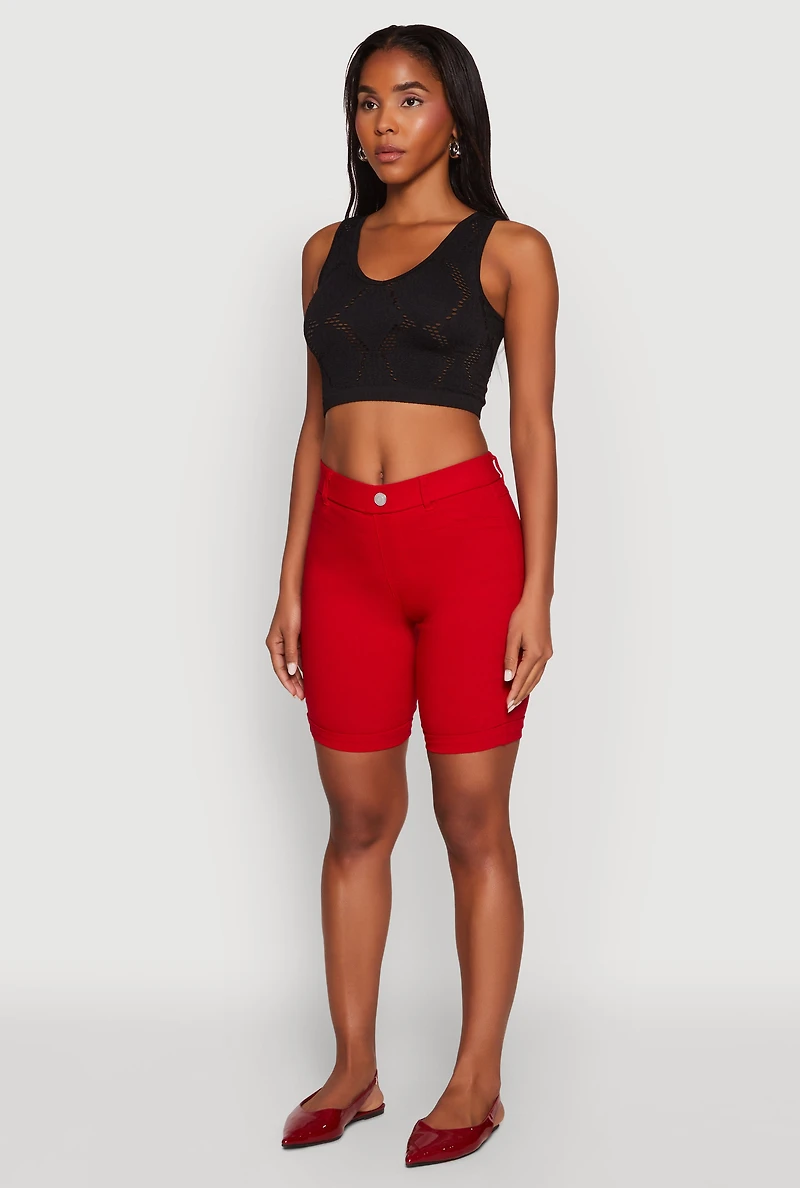 Hyper Stretch Pull On Bermuda Shorts