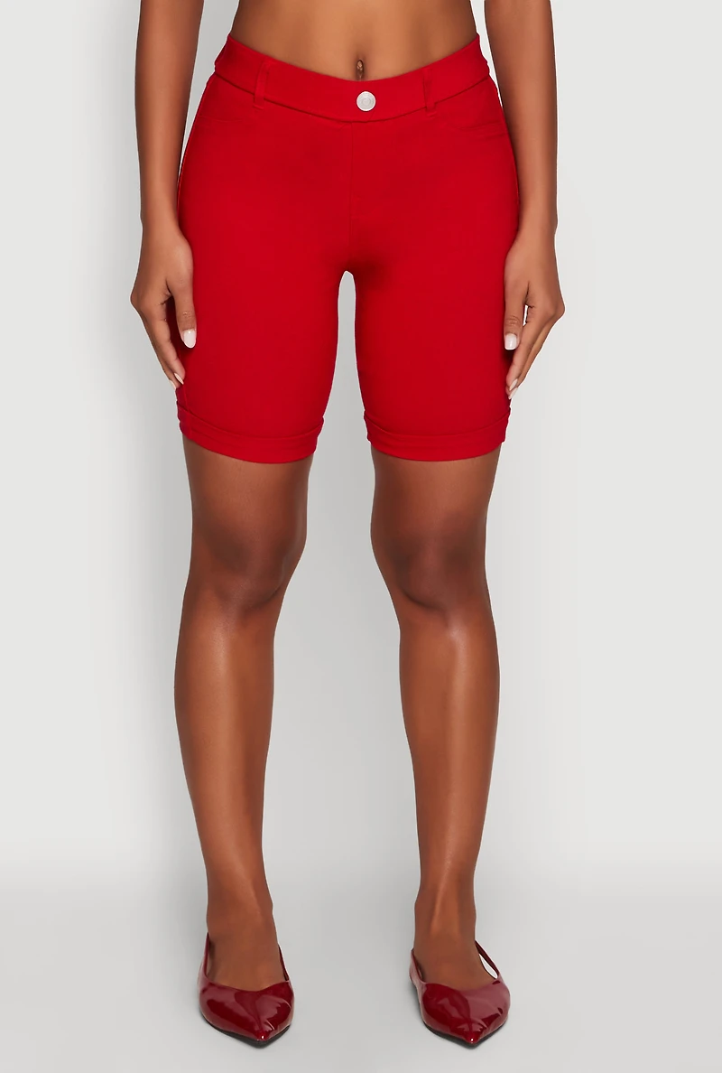 Hyper Stretch Pull On Bermuda Shorts