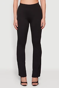 High Waisted Boot Cut Pull On Pants