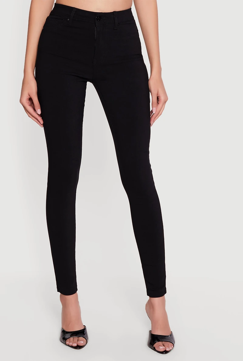 Solid Hyper Stretch Skinny Pants