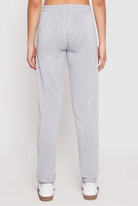 Womens Anime Graphic Print Sweatpants, Grey, Size S