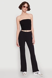 Womens High Waisted Flared Yoga Pants,