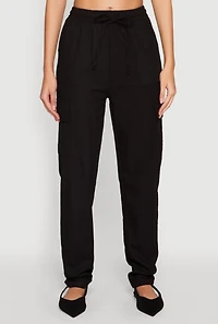 Womens Linen Cargo Pants,