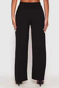 Womens Airy Chain Detail Belted Front Pants, M
