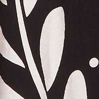 Floral Print Crepe Knit High Waisted Pull On Pants