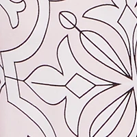 Patterned Drawstring Detail Pull On Wide Leg Pants