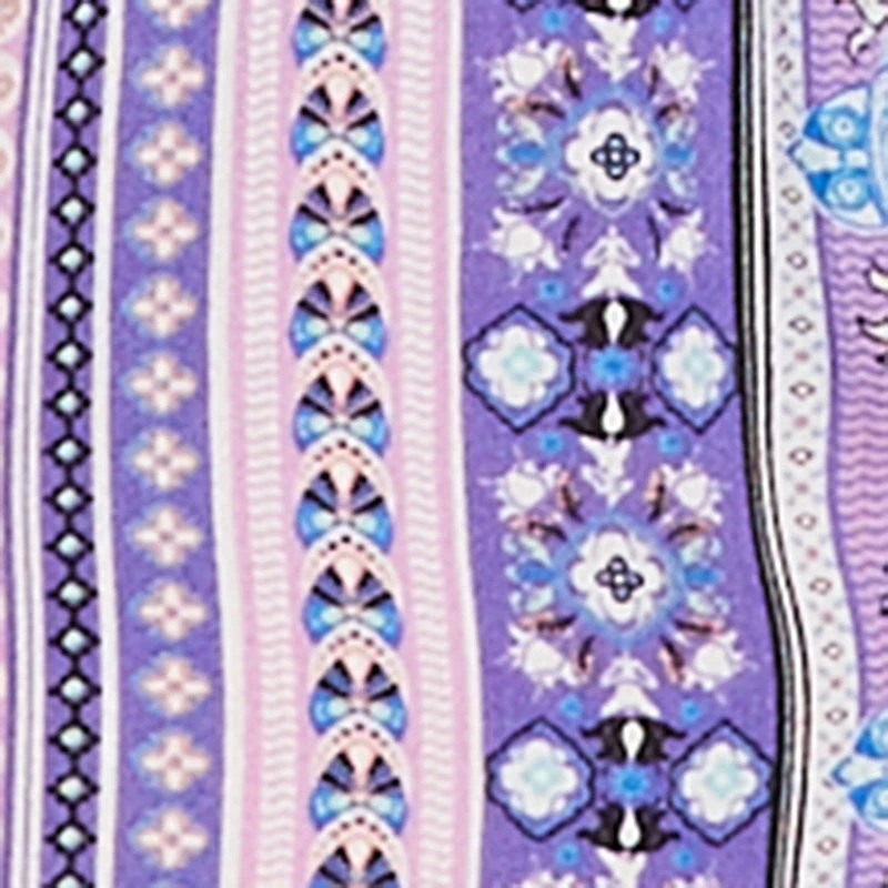 Printed Pattern Smocked Waist Palazzo Pants