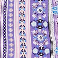 Printed Pattern Smocked Waist Palazzo Pants