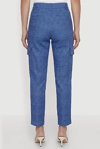 Hyper Stretch High Waisted Pull On Cargo Pants