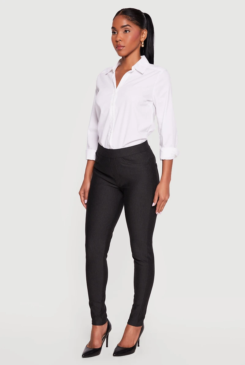 Ponte Skinny Leg Dress Pants