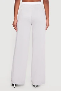 Spoiled Contrast Waistband Wide Leg Pants