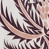 Patterned Paper Bag Waist Wide Leg Pants