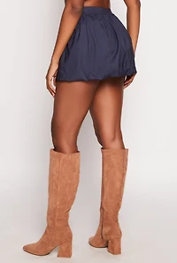 High Waisted Balloon Mini Skirt