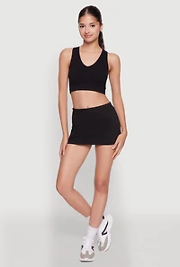 Chic High Waisted Lined Pencil Skirt