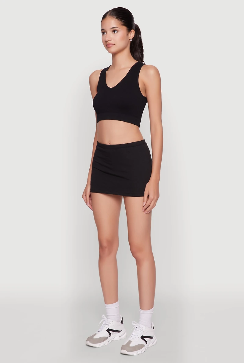 Womens Chic High Waisted Lined Pencil Skirt, Black, Size XL