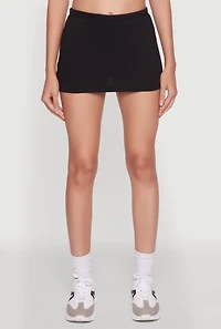 Womens Chic High Waisted Lined Pencil Skirt, Black, Size XL