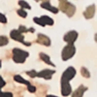 Printed High Waist Pleated Skirt