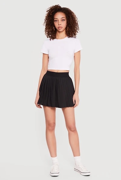 High Waisted Pleated Skirt