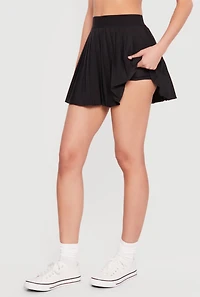High Waisted Pleated Skirt