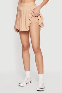 High Waisted Pleated Skirt