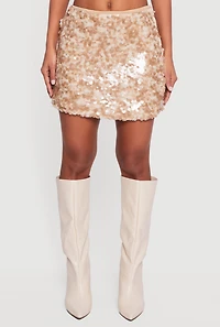 Sequin Pencil Mini Skirt