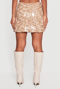 Sequin Pencil Mini Skirt