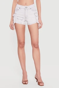 VIP Acid Wash Denim Cargo Shorts