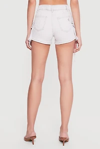 VIP Acid Wash Denim Cargo Shorts