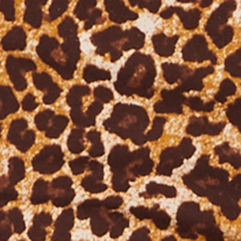 Leopard Print Belted Micro Shorts