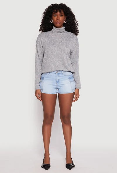 WAX Cargo Pocket Denim Shorts