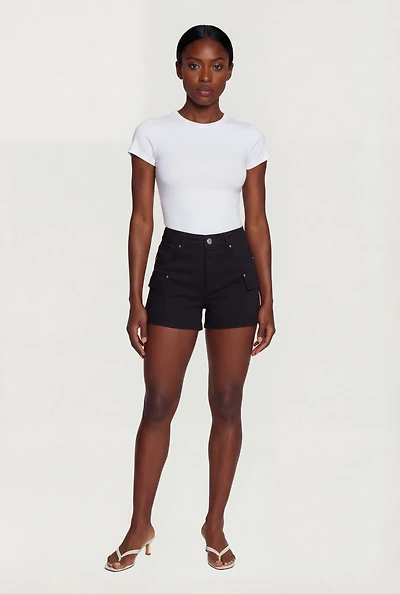WAX Solid Twill Cargo Shorts