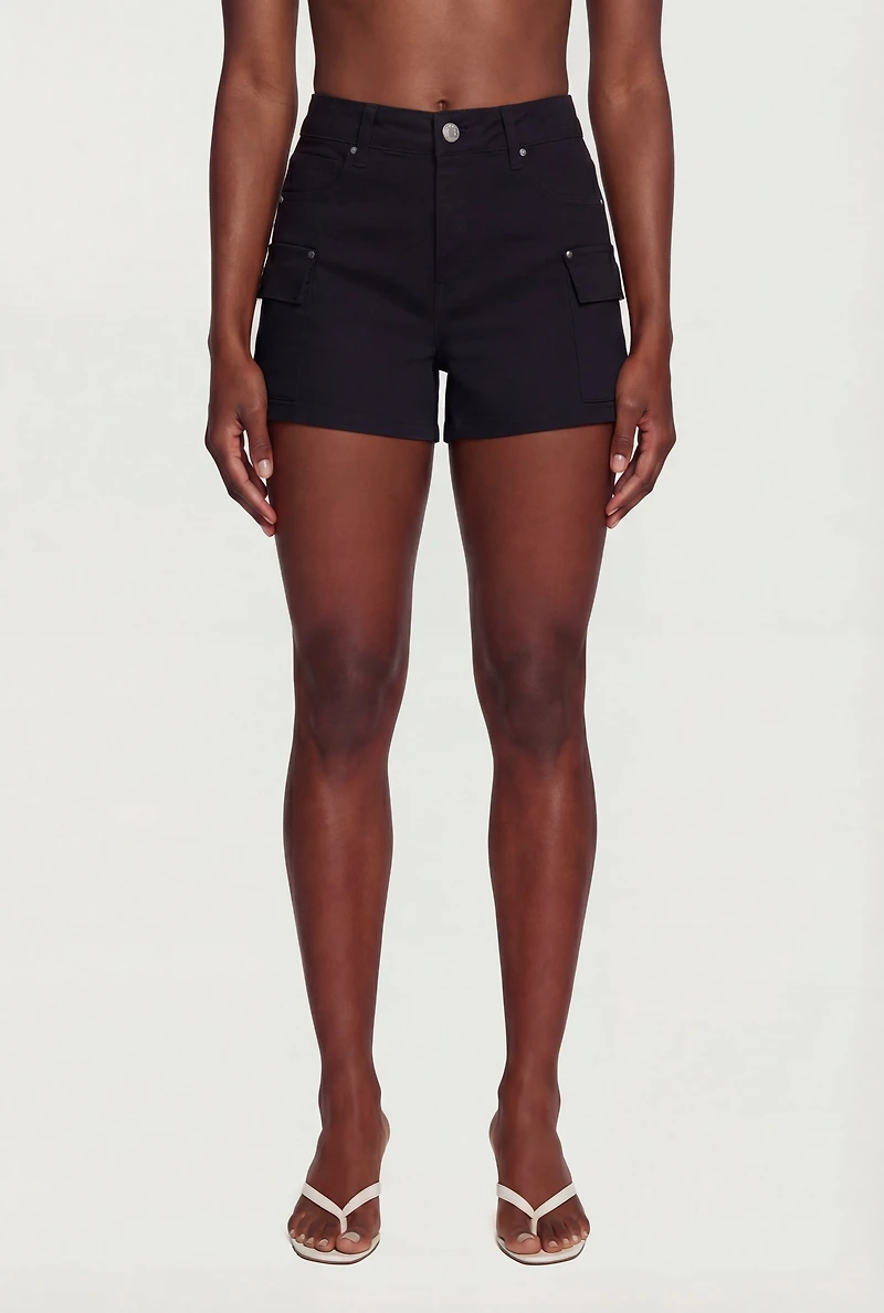 WAX Solid Twill Cargo Shorts