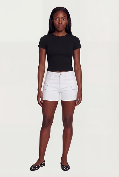 WAX Solid Twill Cargo Shorts